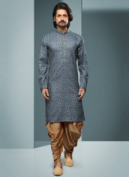 Gray Vol 27 New Latest Designer Party Wear Cotton Kurta Peshawari Collection 1576